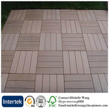 Composite Decking Tiles, Wpc Interlocking Decking Tiles Weather Resistant Wood Plastic Engineered Flooring